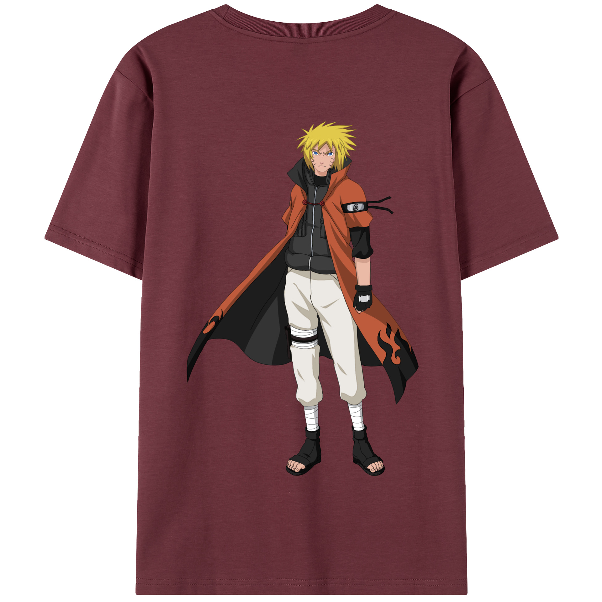 （画像用） NARUTO -ナルト- うずまき ナルト Uzumaki Naruto 綿100％半袖Tシャツ（背面プリント）